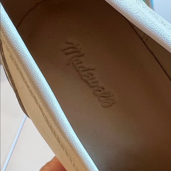 Madewell - 9.5, Beige, Cream Loafers with Brown Soles - Picture 3 of 8